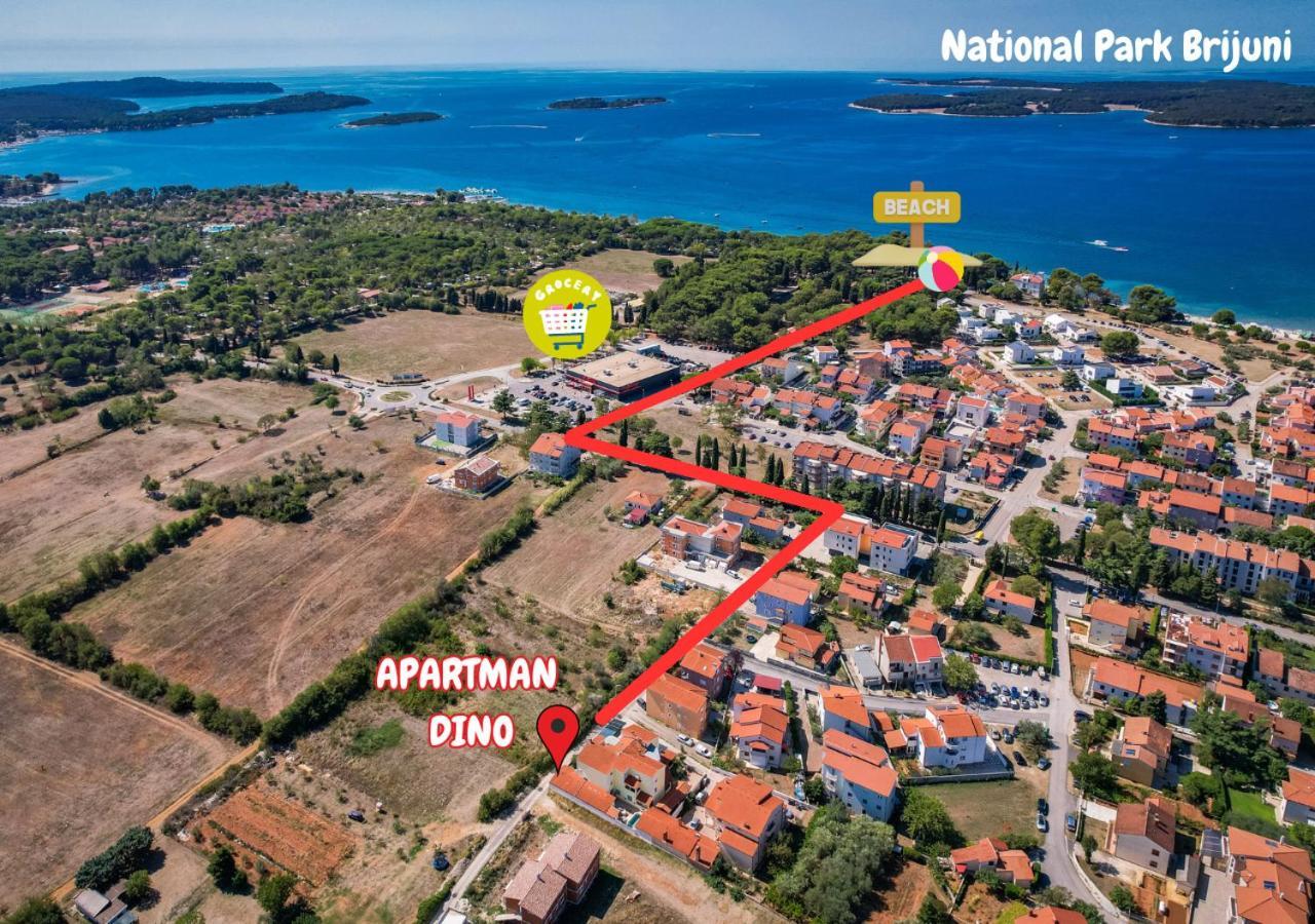 Apartman Dino Фажана Екстер'єр фото