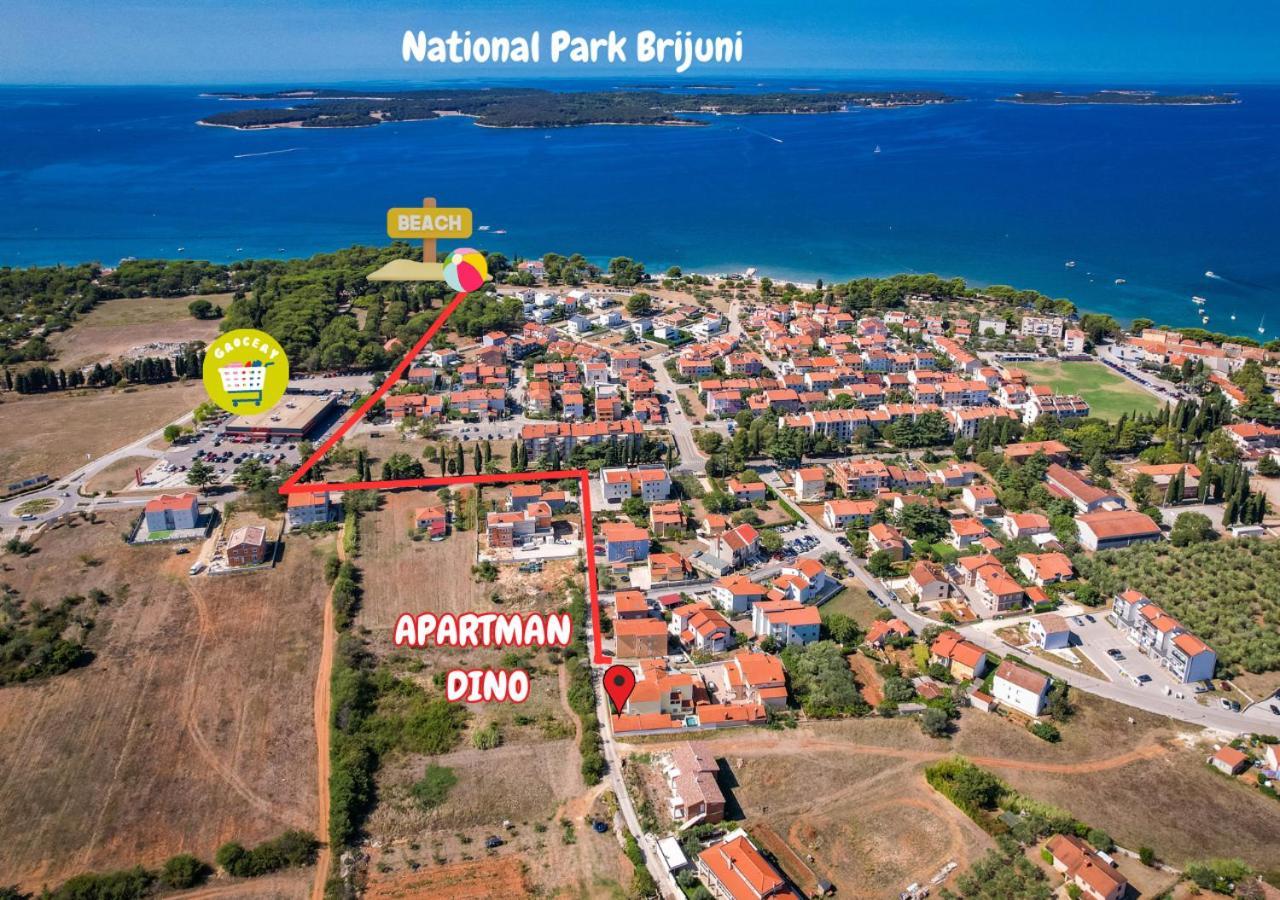 Apartman Dino Фажана Екстер'єр фото